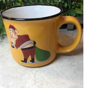 Bruntmor Santa Mug with his bum hanging out wide eyed